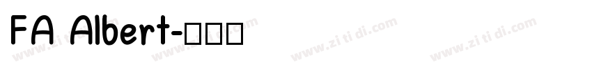 FA Albert字体转换
